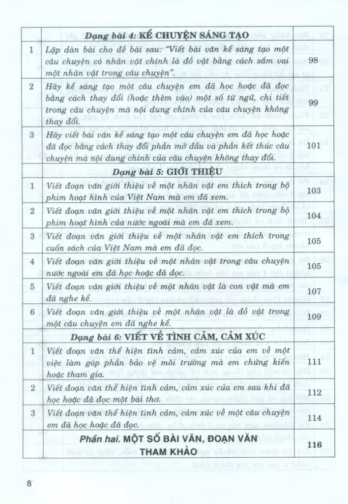 DÀN BÀI TẬP LÀM VĂN LỚP 5 (Dùng chung cho các bộ SGK hiện hành)